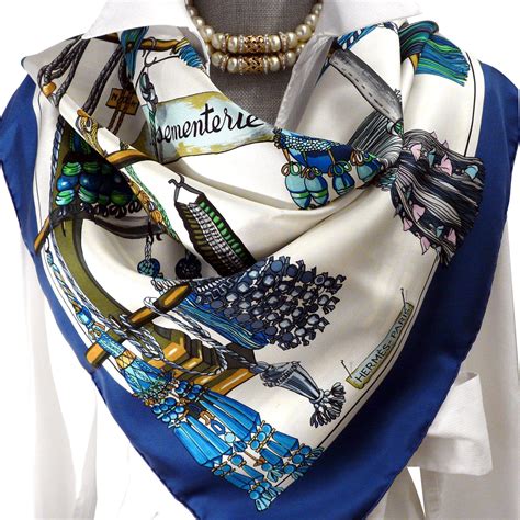 authentic Hermes silk scarf